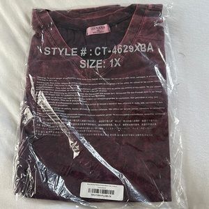 NWT Zenana Plum 1X T-Shirt